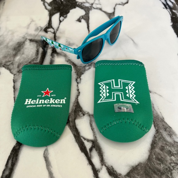 Heineken University of Hawaii Huggies + Sunglasses Set - Picture 1 of 4